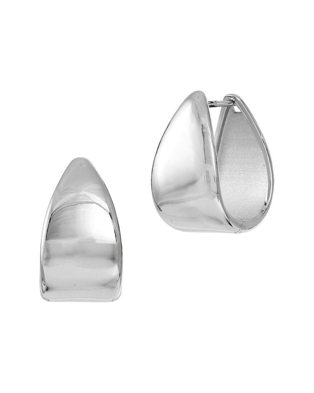 Savvy Cie Multicolor 18k Plated Chunky Hoops