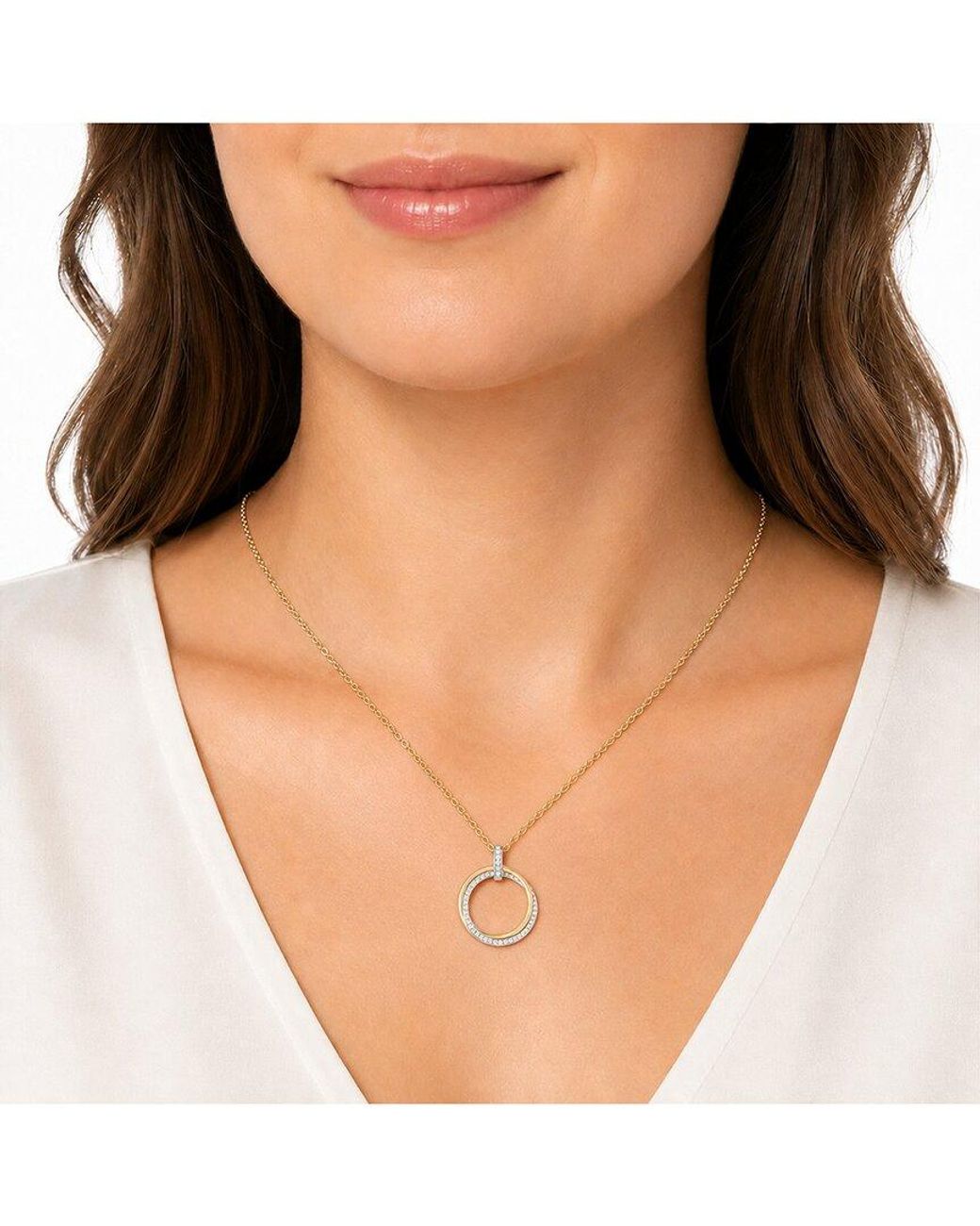 Reiss Metallic Circle Of Love 14k 0.50 Ct. Tw. Diamond Necklace