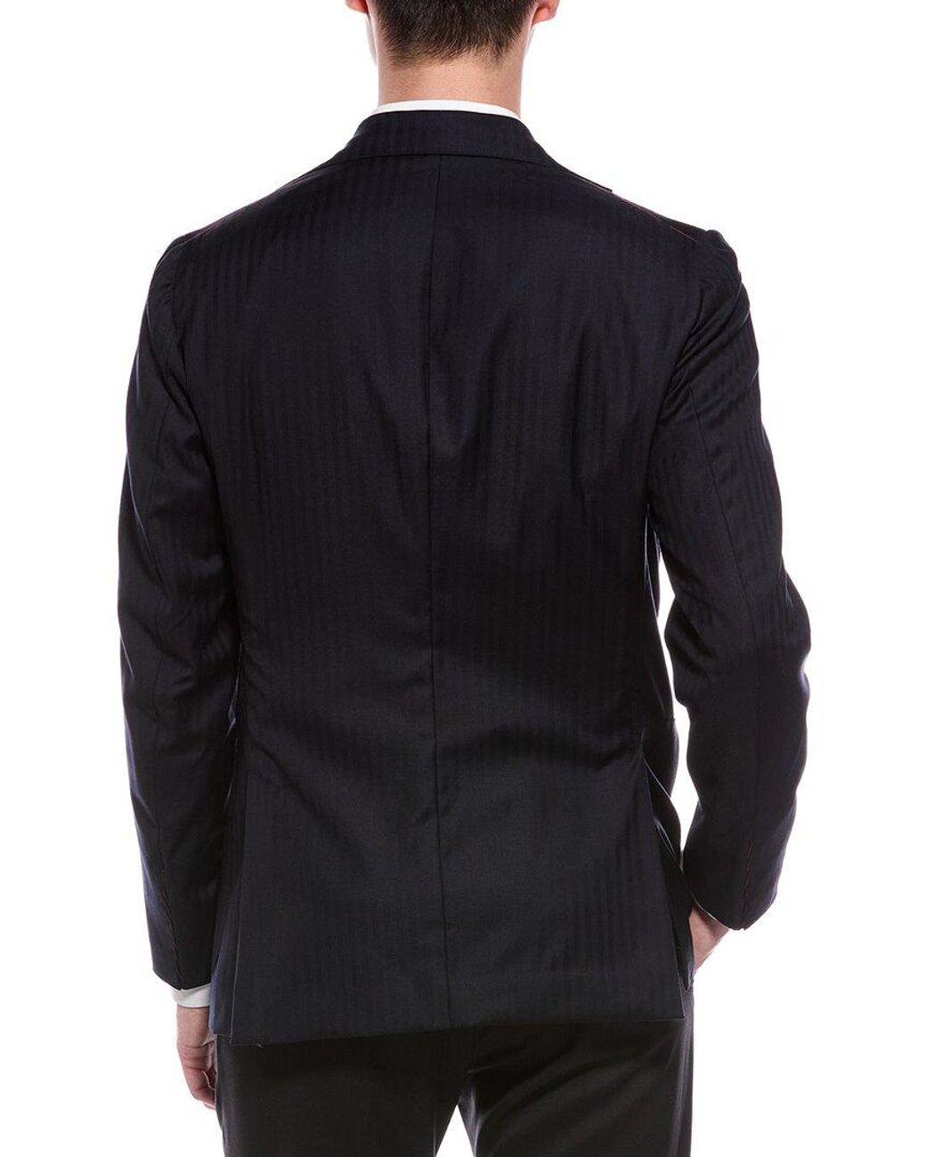 Isaia Black Wool & Cashmere-Blend Blazer for men