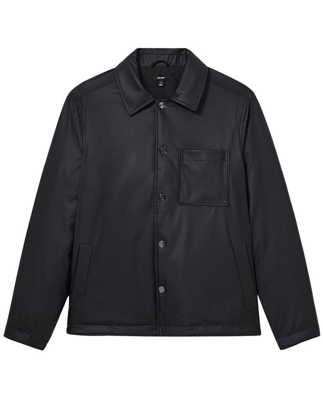 Reiss Black Hyde Technical Overshirt for men