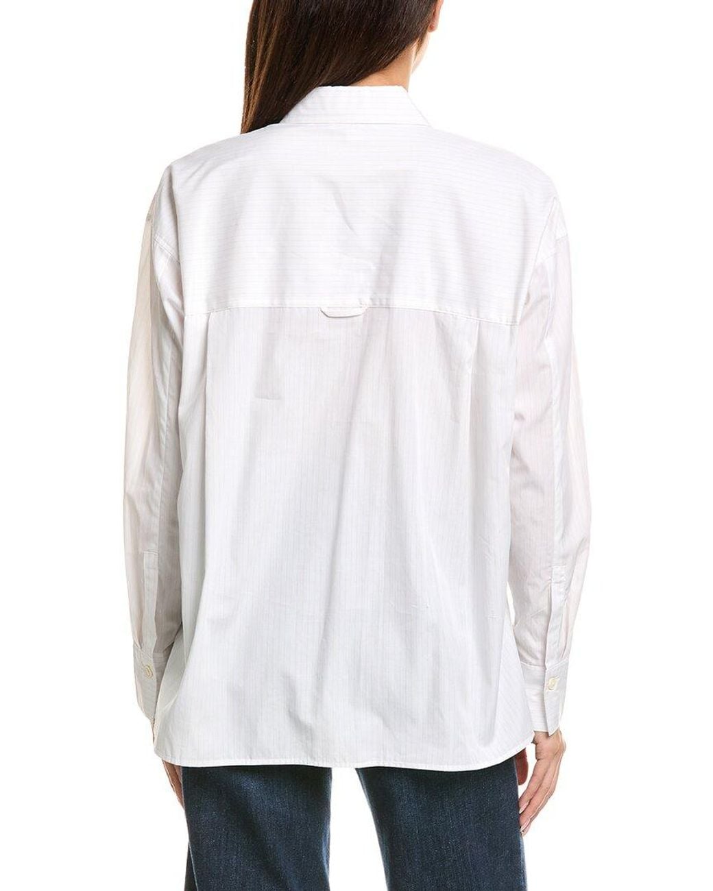 Vince White Stripe Button-Down