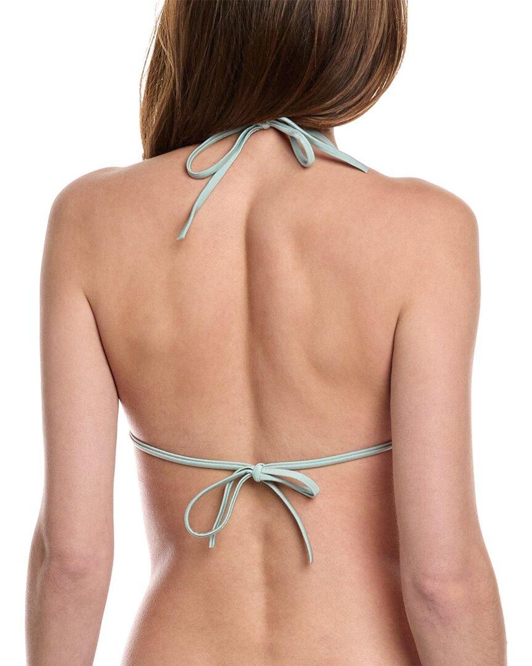 Solid & Striped Green The Iris Ring Bikini Top