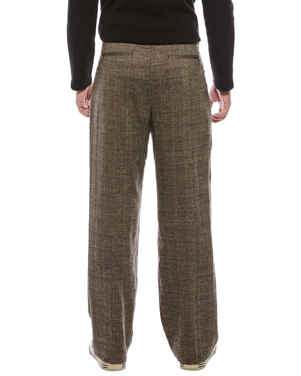 Our Legacy Green Linen & Silk-Blend Trouser for men
