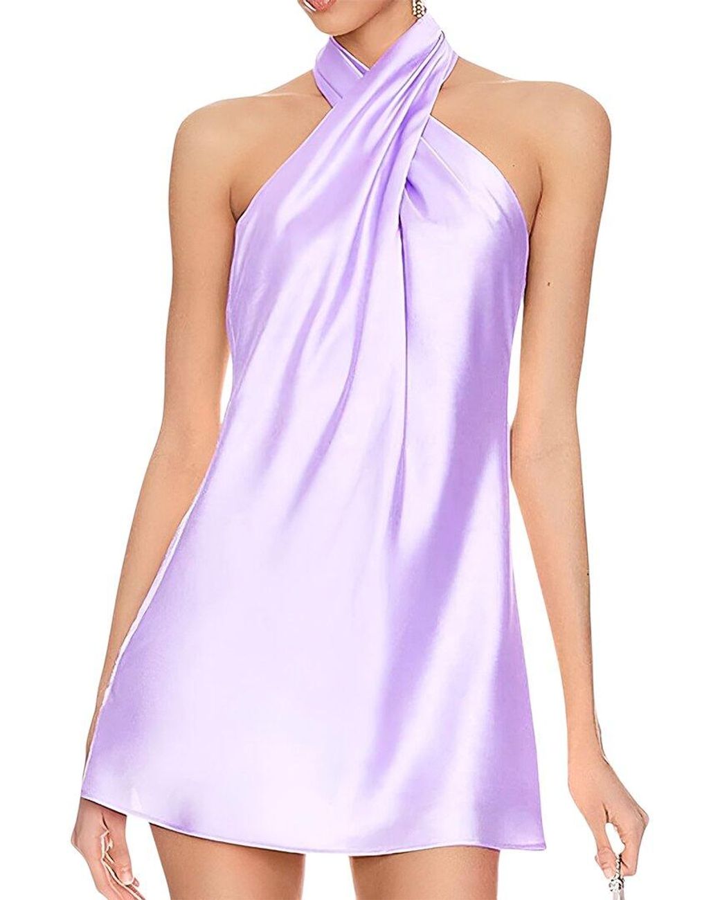 Linda Charm Purple Mini Dress
