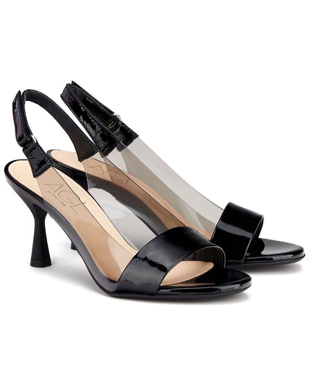 Agl Attilio Giusti Leombruni Black Francesca Leather Sling