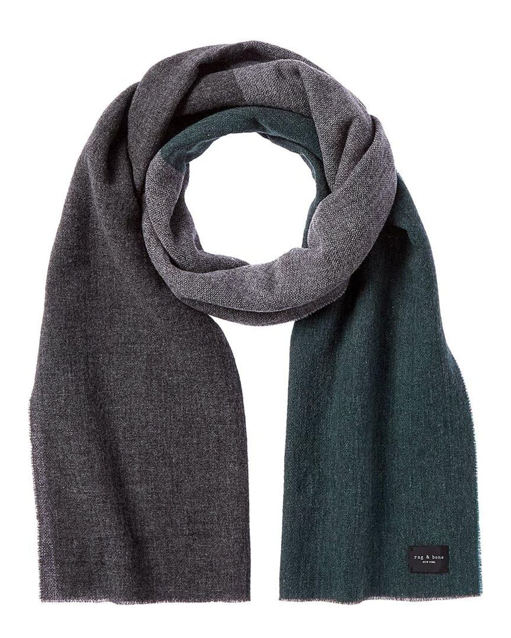 Rag & Bone Blue Millie Wool Scarf