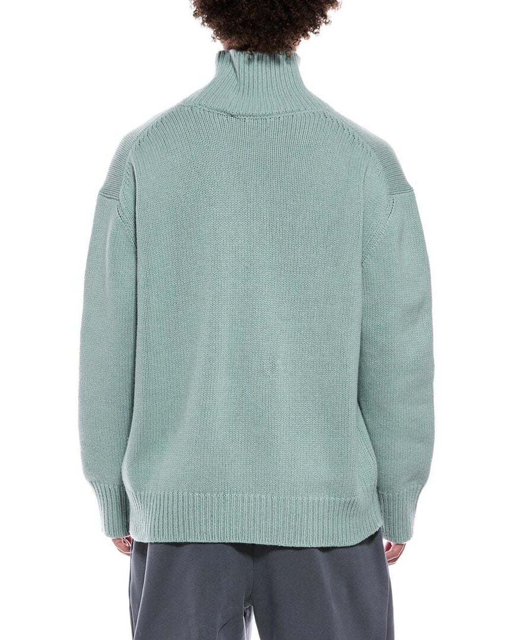 PANGAIA Blue Cashmere & Wool-Blend Turtleneck Sweater for men