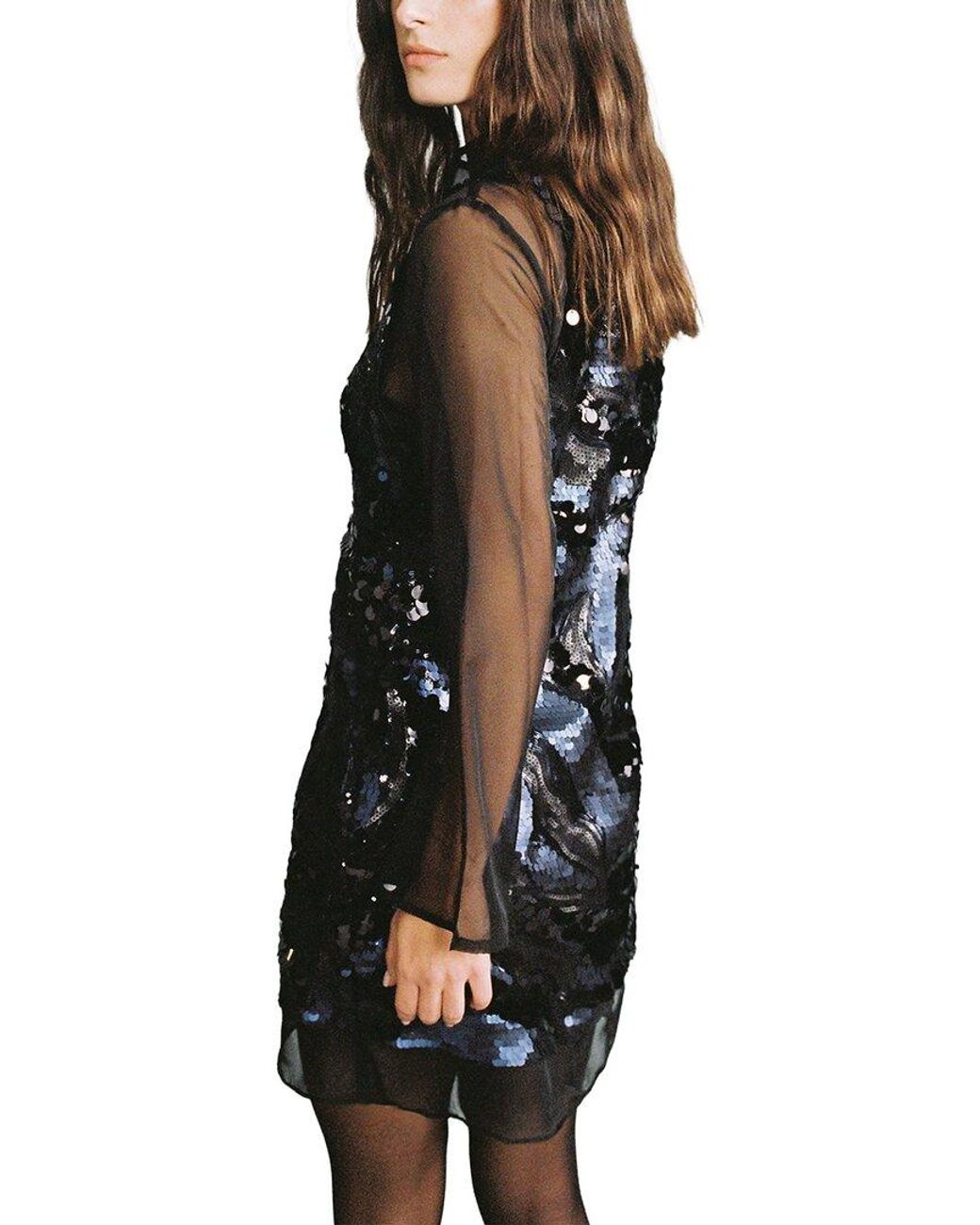 Sabina Musayev Black Ecliptica Mini Dress