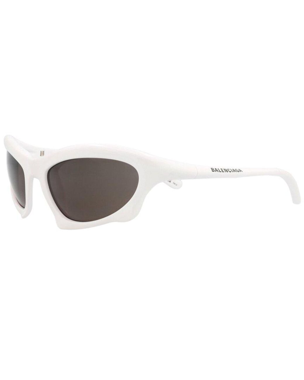 Balenciaga White 59Mm Sunglasses for men