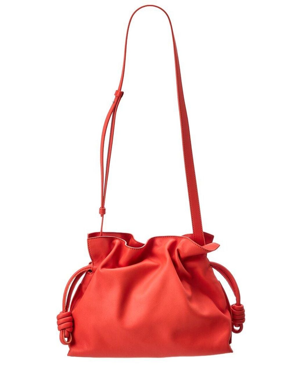 Loewe Red Flamenco Medium Leather Clutch
