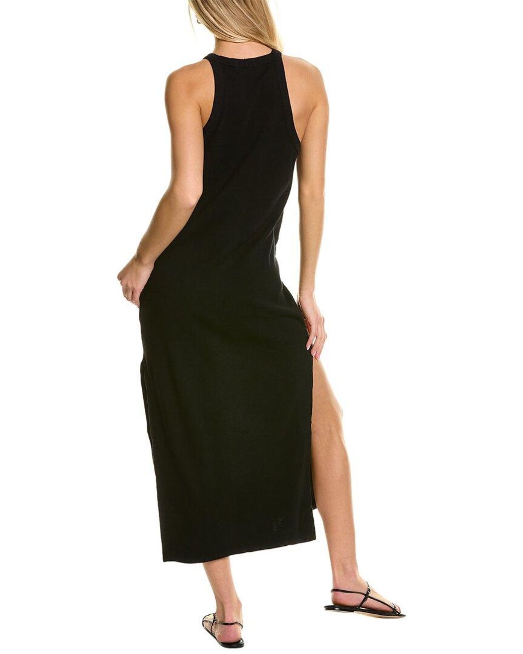 Bella Dahl Fitted Halter Midi Dress in Black Lyst