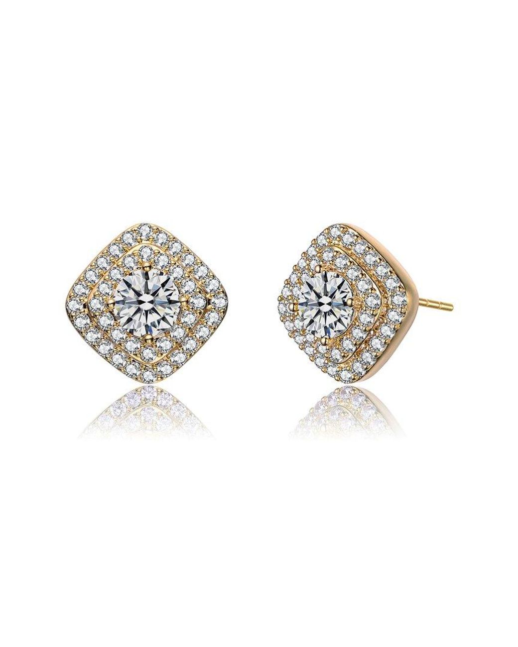 Rachel Glauber Metallic 14k Plated Earrings