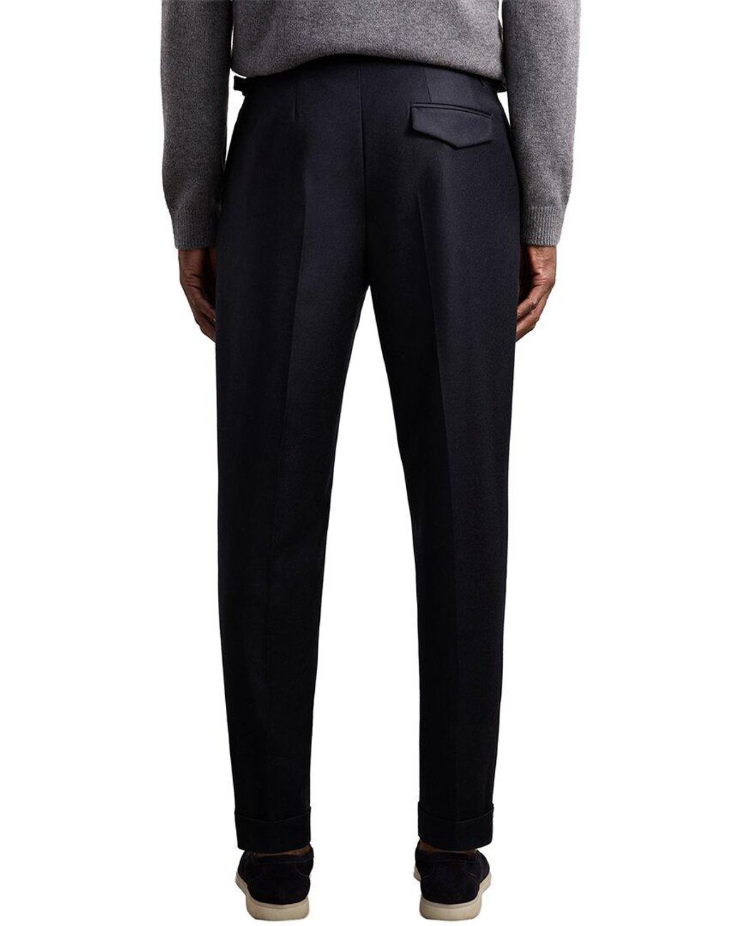 Reiss Blue Cantwell Side Adjuster Trouser for men
