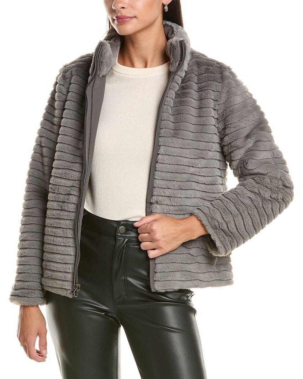 La Fiorentina Gray Reversible Jacket