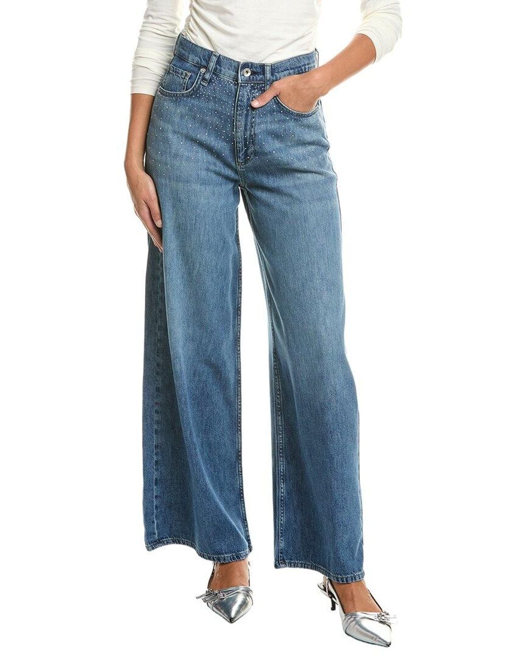 Rag & Bone Blue Serena High-Rise Full Length Jean