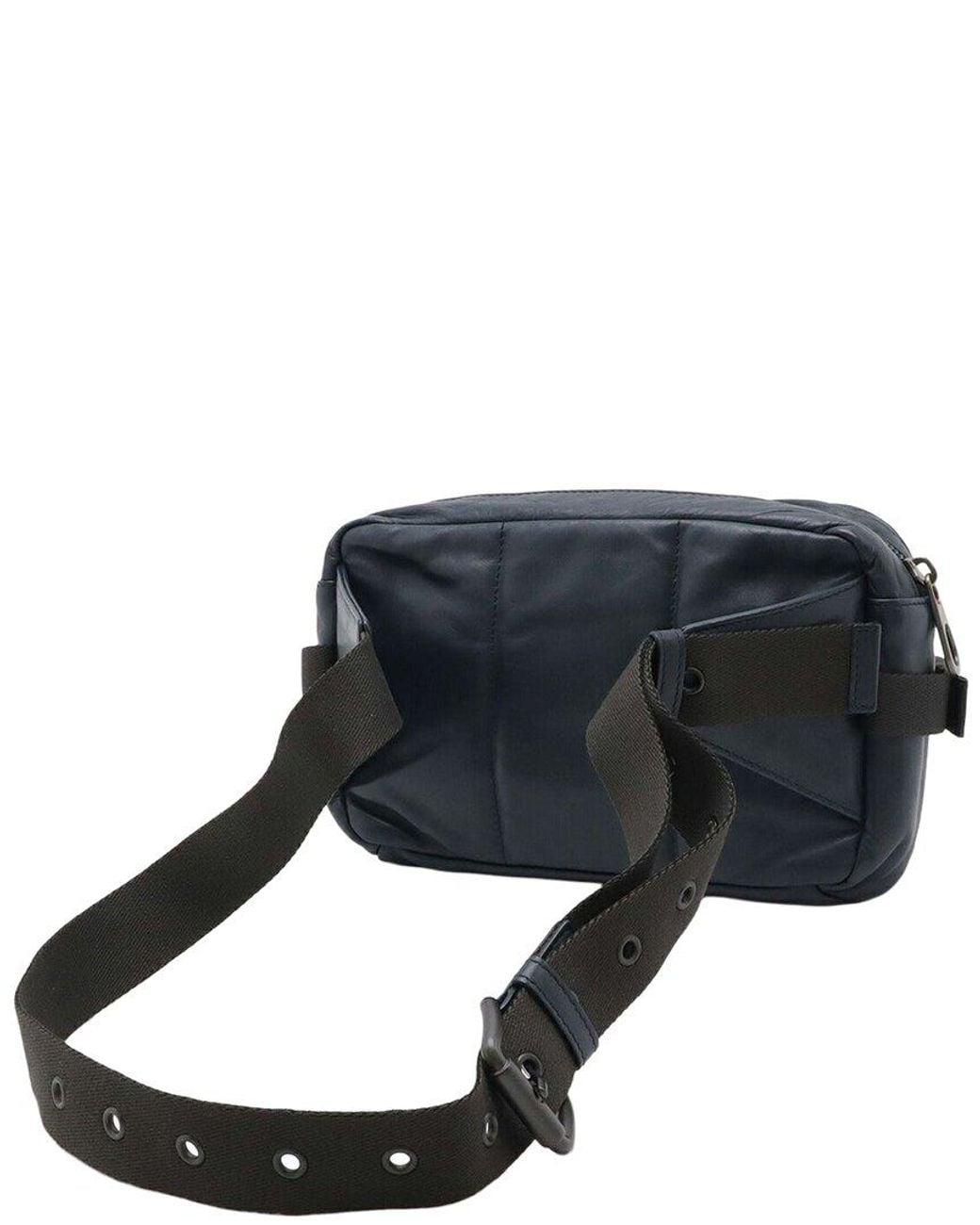 Bottega Veneta Black Intrecciato Leather Belt Bag (Authentic Pre-Loved)