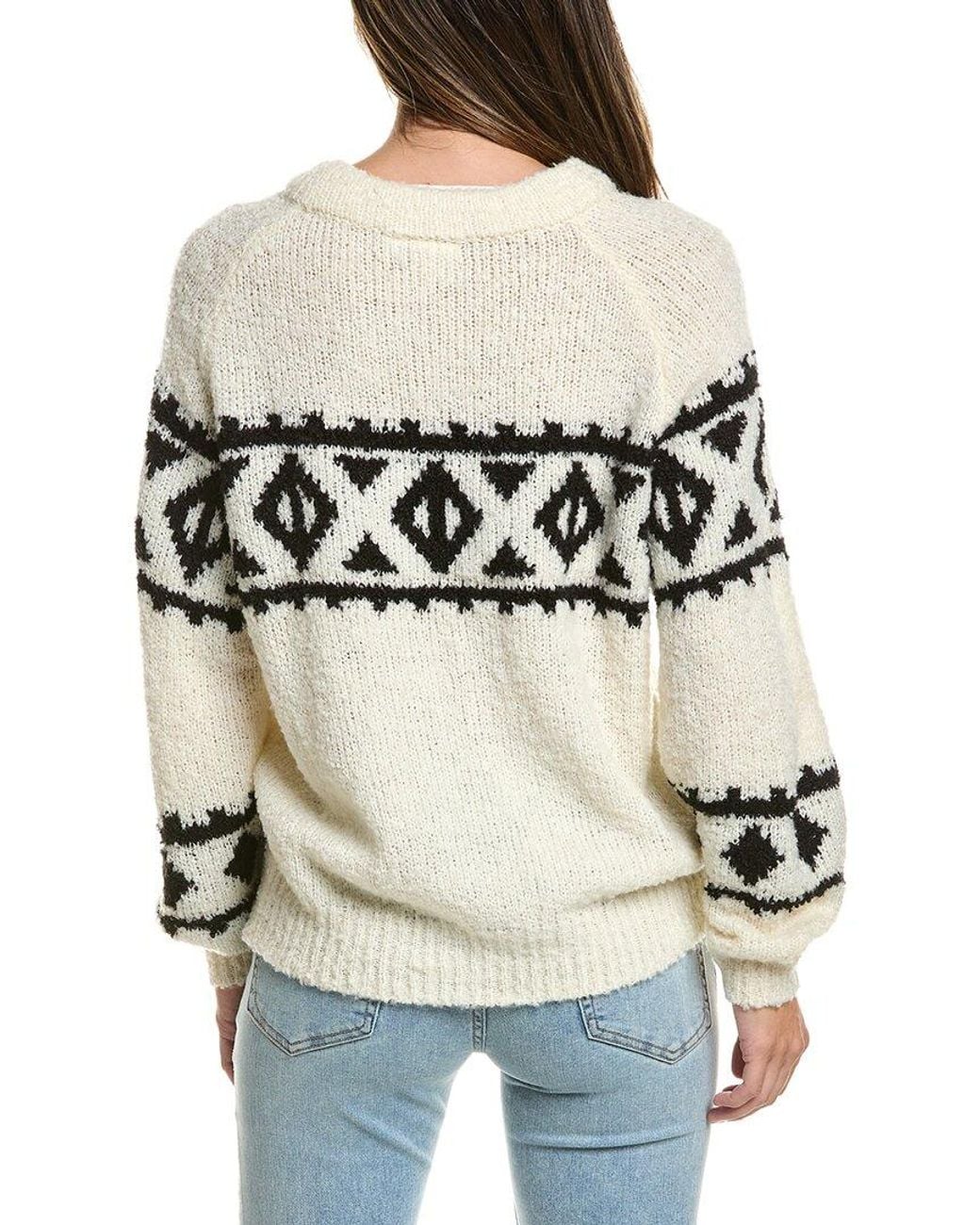 Ichi Natural Ihcarani Wool-Blend Sweater
