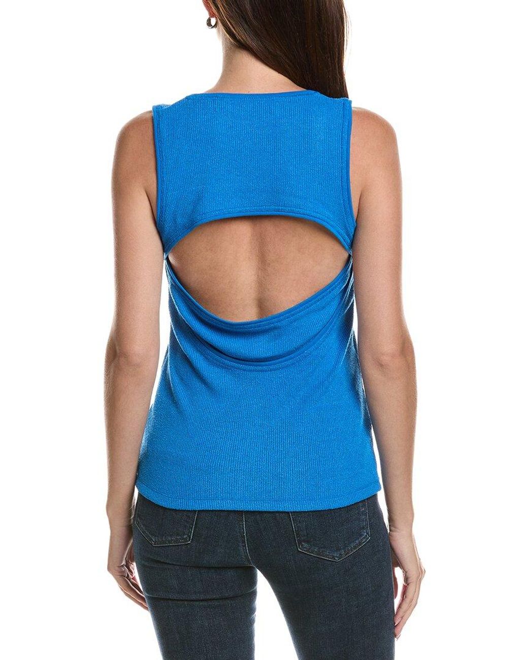 Proenza Schouler Blue Jessa Tank Top