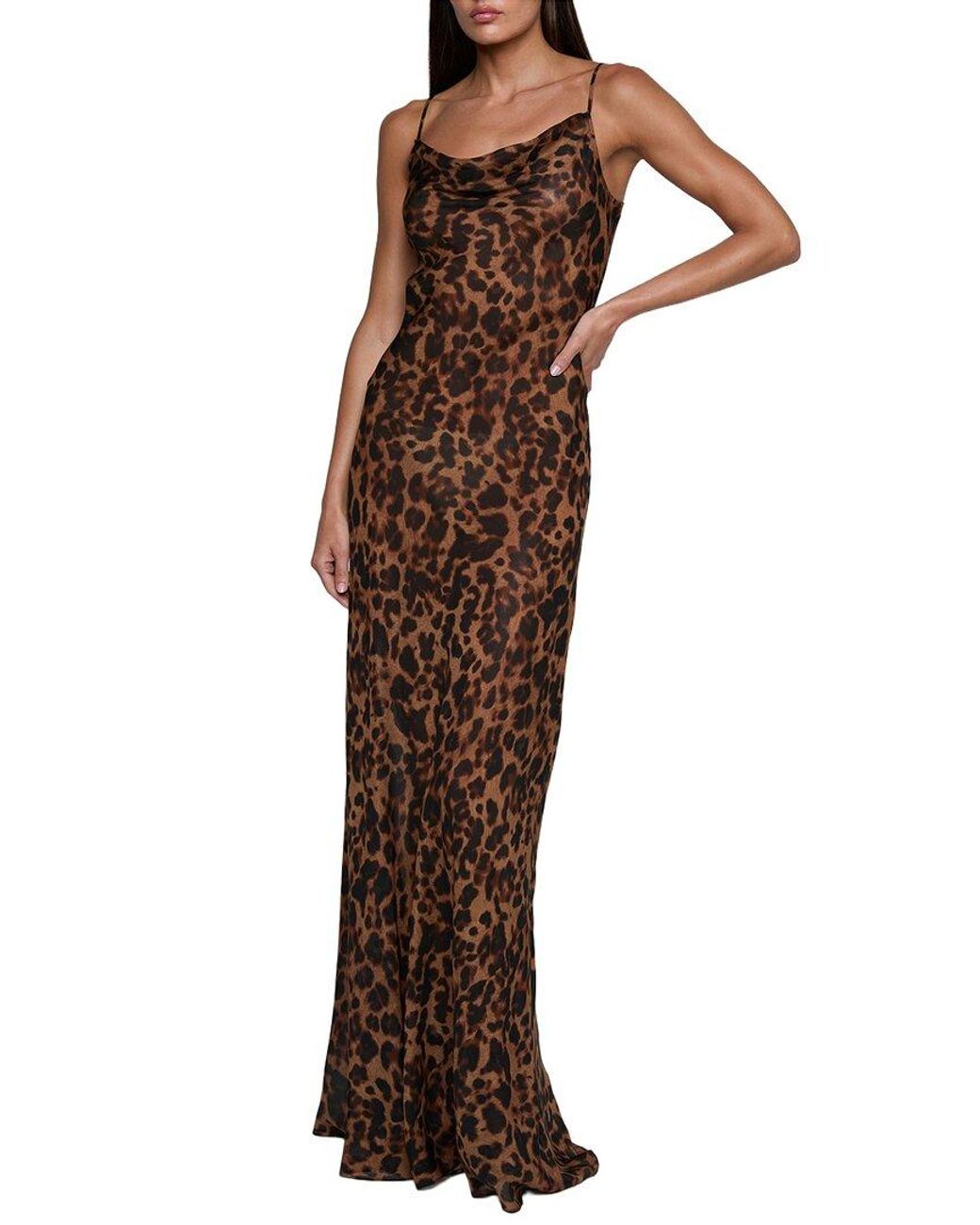 L'Agence Brown Christine Long Dress