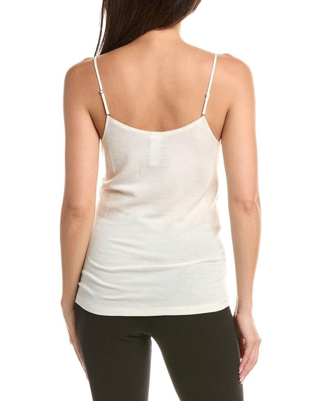 Hanro White Wool & Silk-Blend Camisole