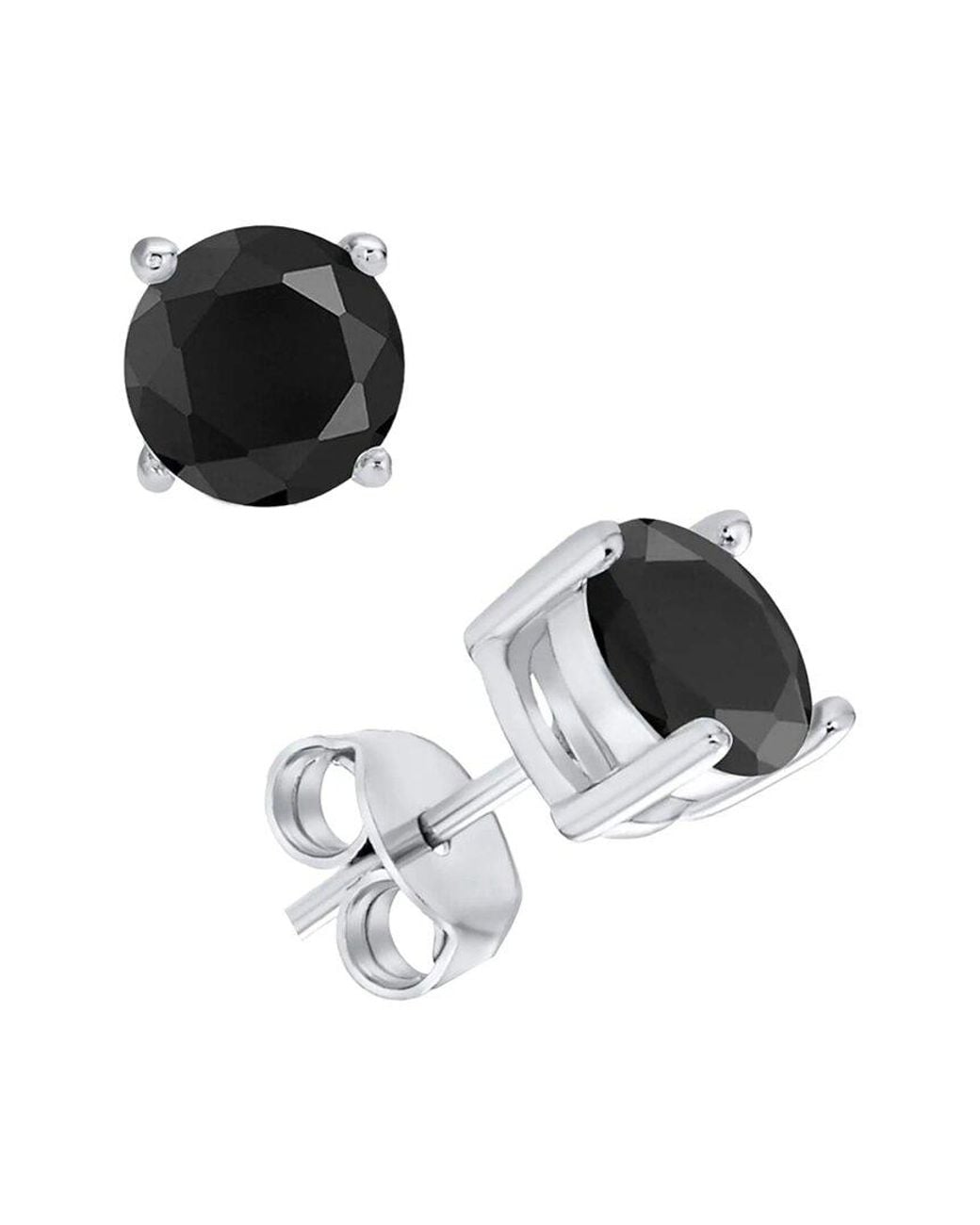 Donatello Gian Black Stud Earrings