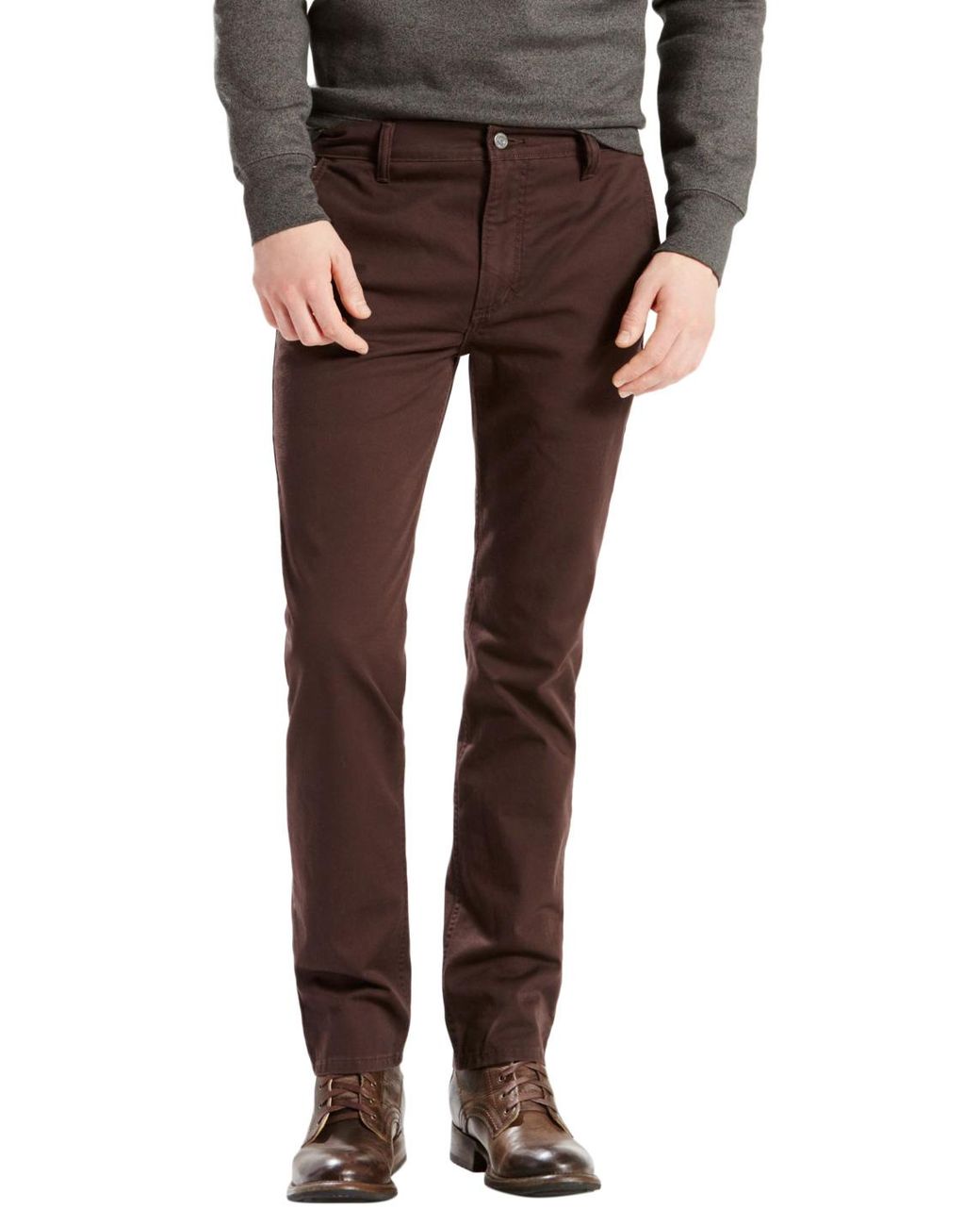 Levi's 511 Hybrid Trousers in Brown for Men | Lyst