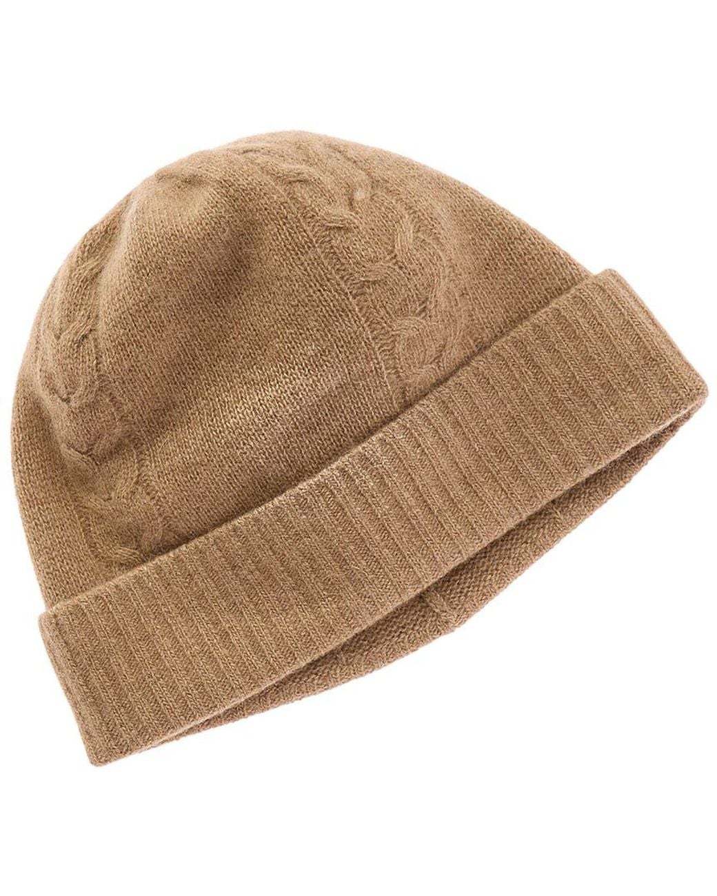 Portolano Natural Plain Jersey Wool & Cashmere-Blend Hat for men