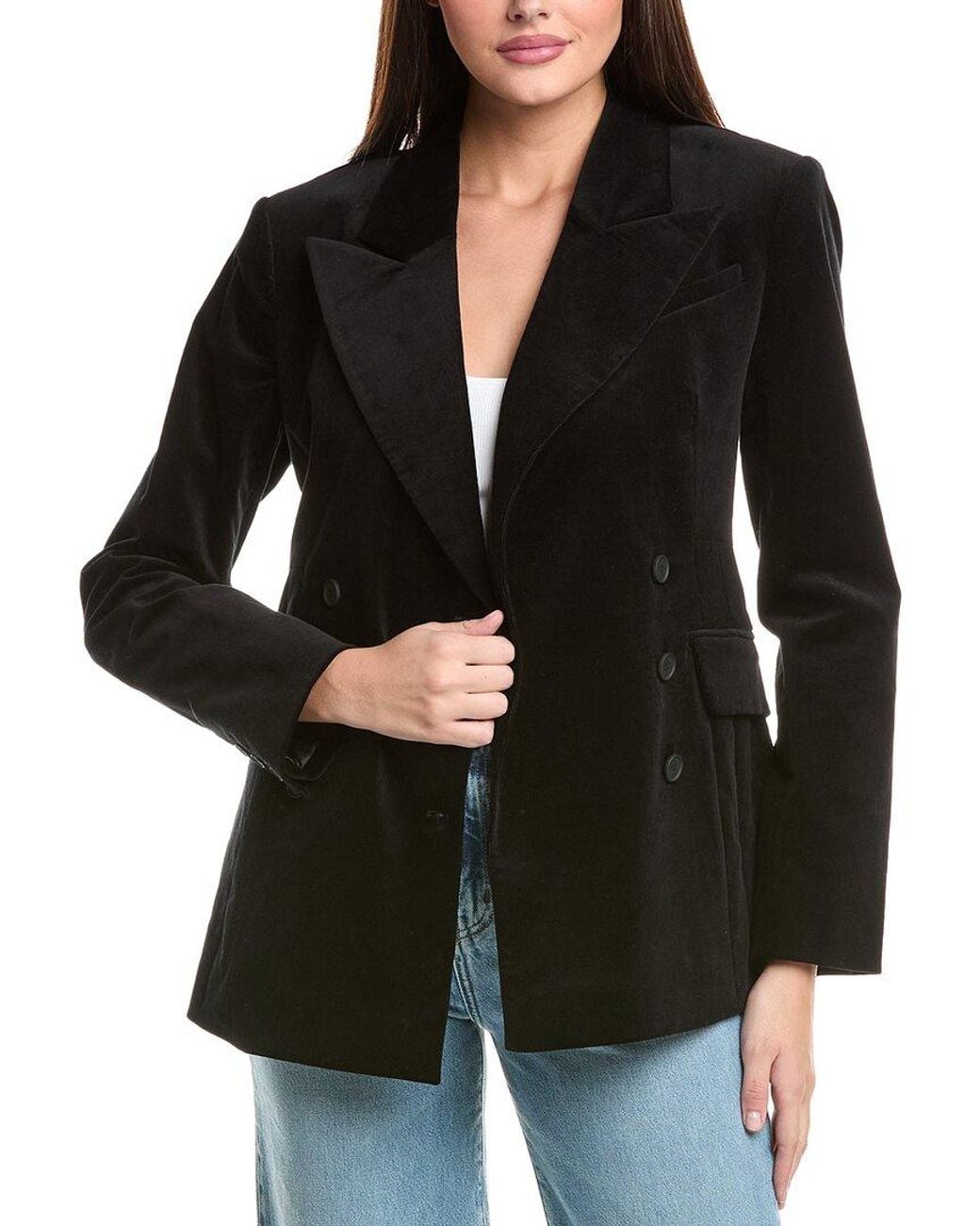 AllSaints Black Sevenh Corduroy Blazer