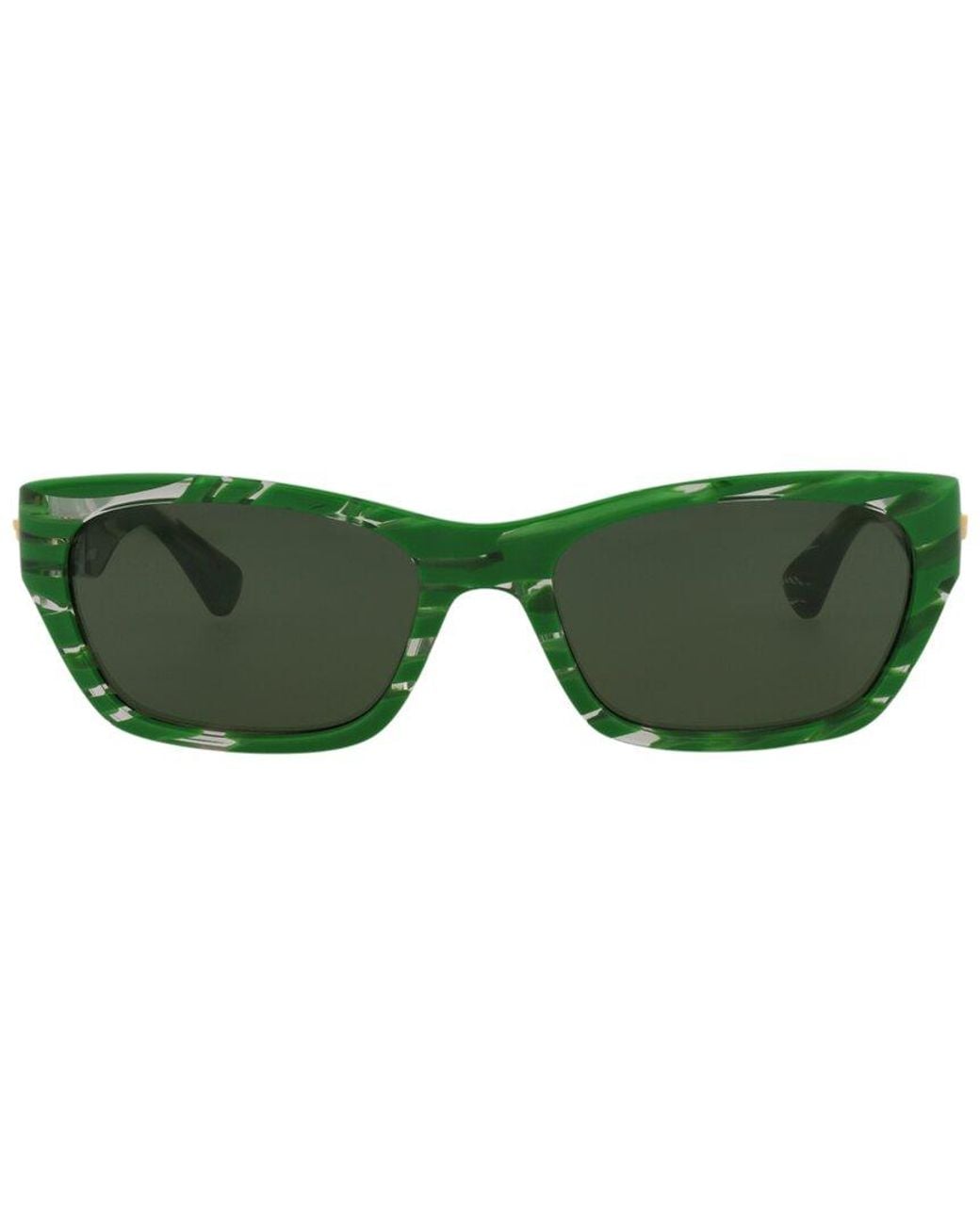 Bottega Veneta Green Bv1143s 55mm Sunglasses