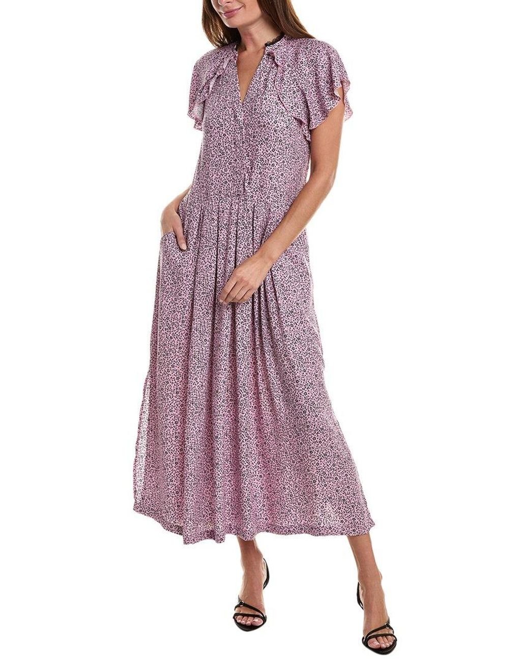 Zadig & Voltaire Ruskie Goa Dress in Purple | Lyst