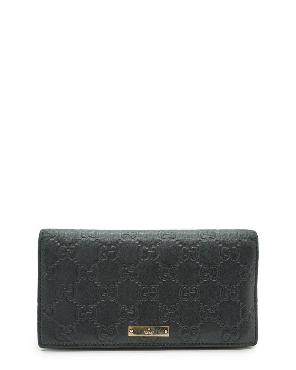 Gucci Gray Ssima Leather Wallet (Authentic Pre-Loved)