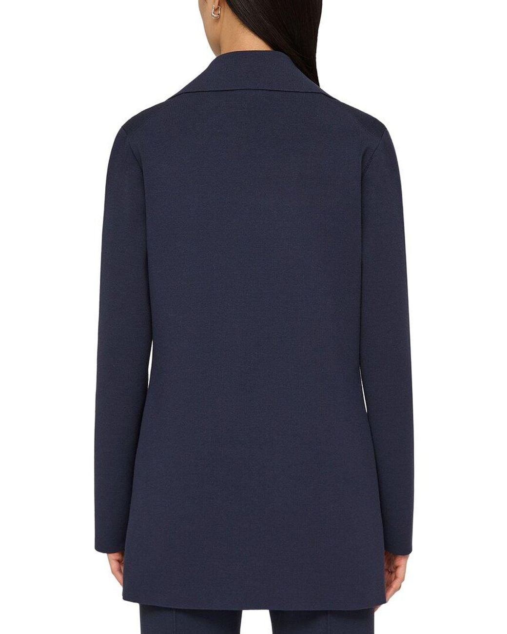 Lafayette 148 New York Blue Knit Jacket