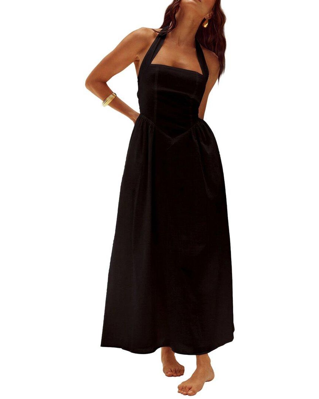 CAMILA BLANCO Black Maxi Dress