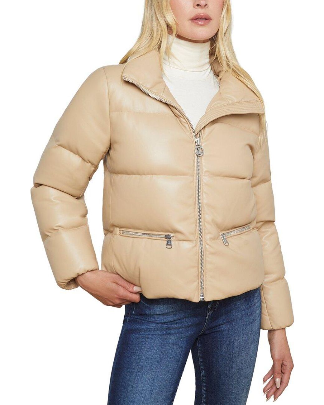 L'Agence Natural Stowe Faux Leather Jacket