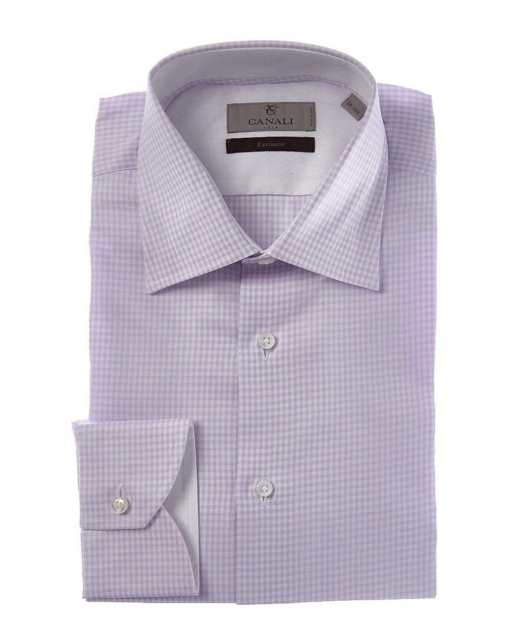 Canali Purple Dress Shirt for men