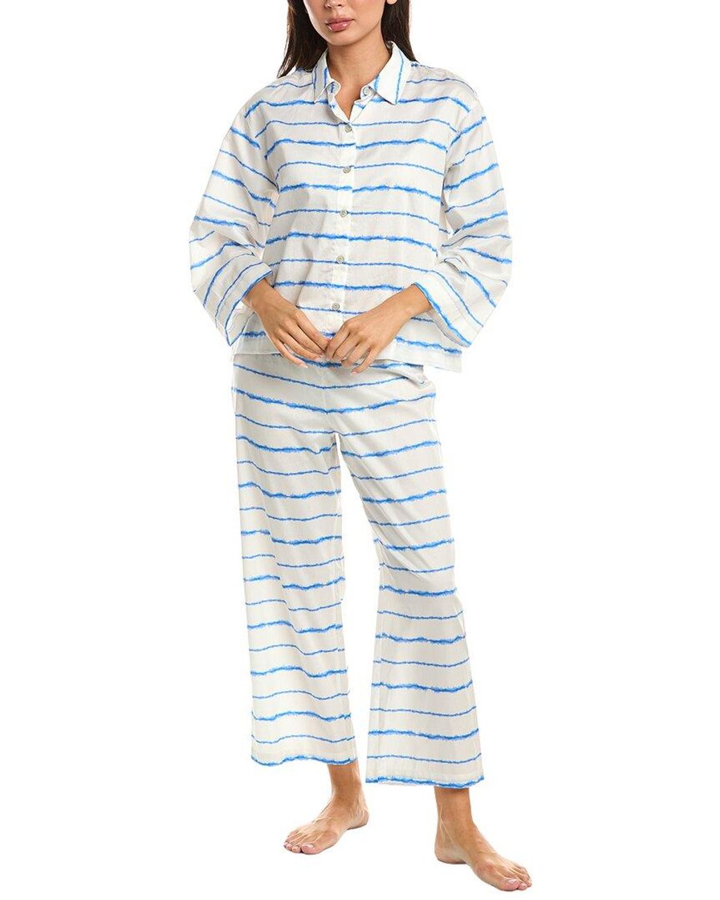 Natori Blue 2Pc Pajama Pant Set
