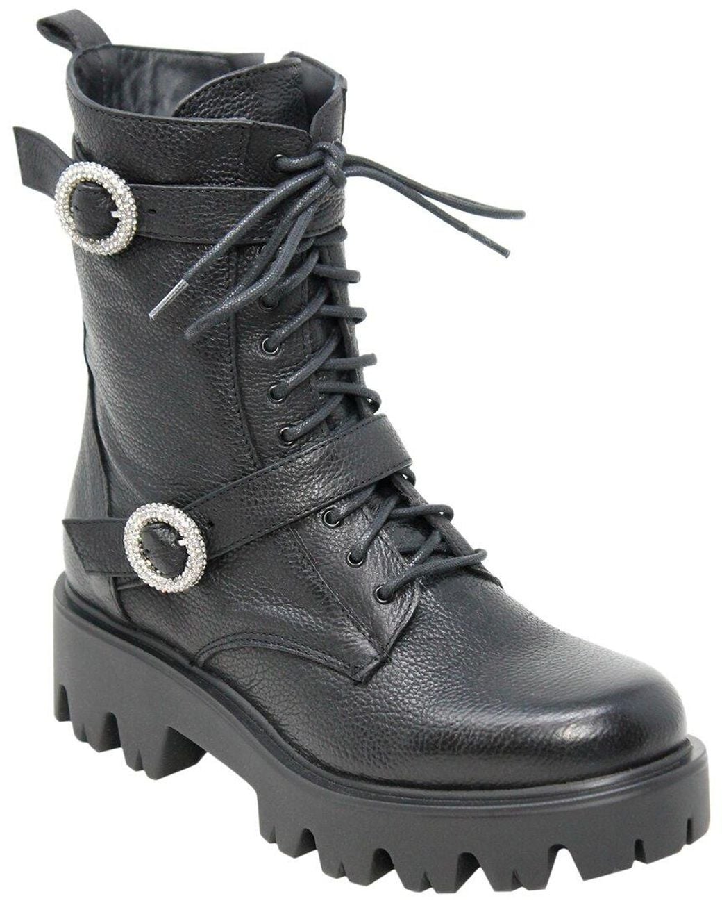 Charles David Black Hacker Leather Boot