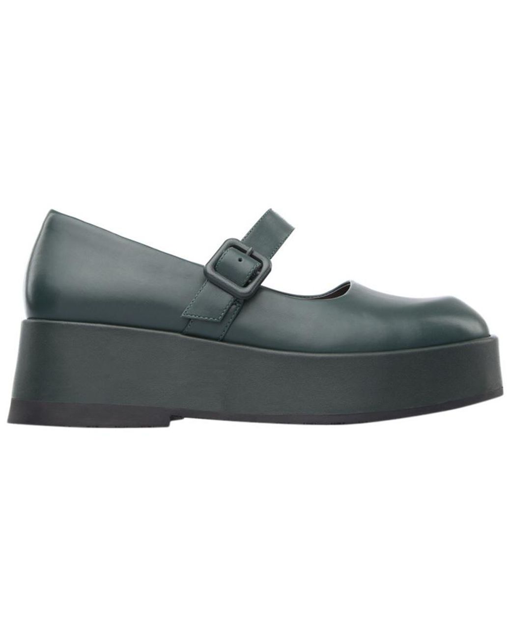 Camper Wilma Platform Mary Jane in Green | Lyst