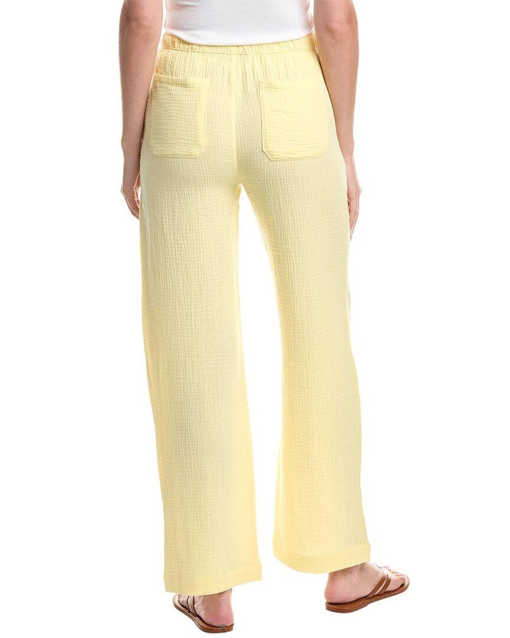 Splendid Yellow Gauze Long Pant