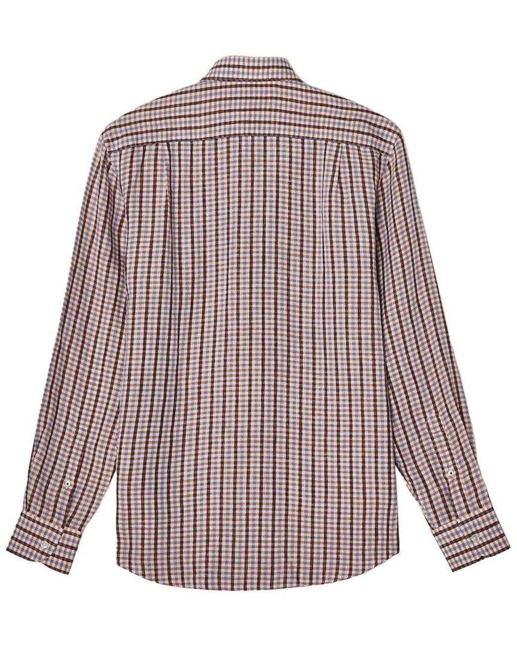 Robert Talbott Multicolor Morgan Multi Check Linen Shirt for men