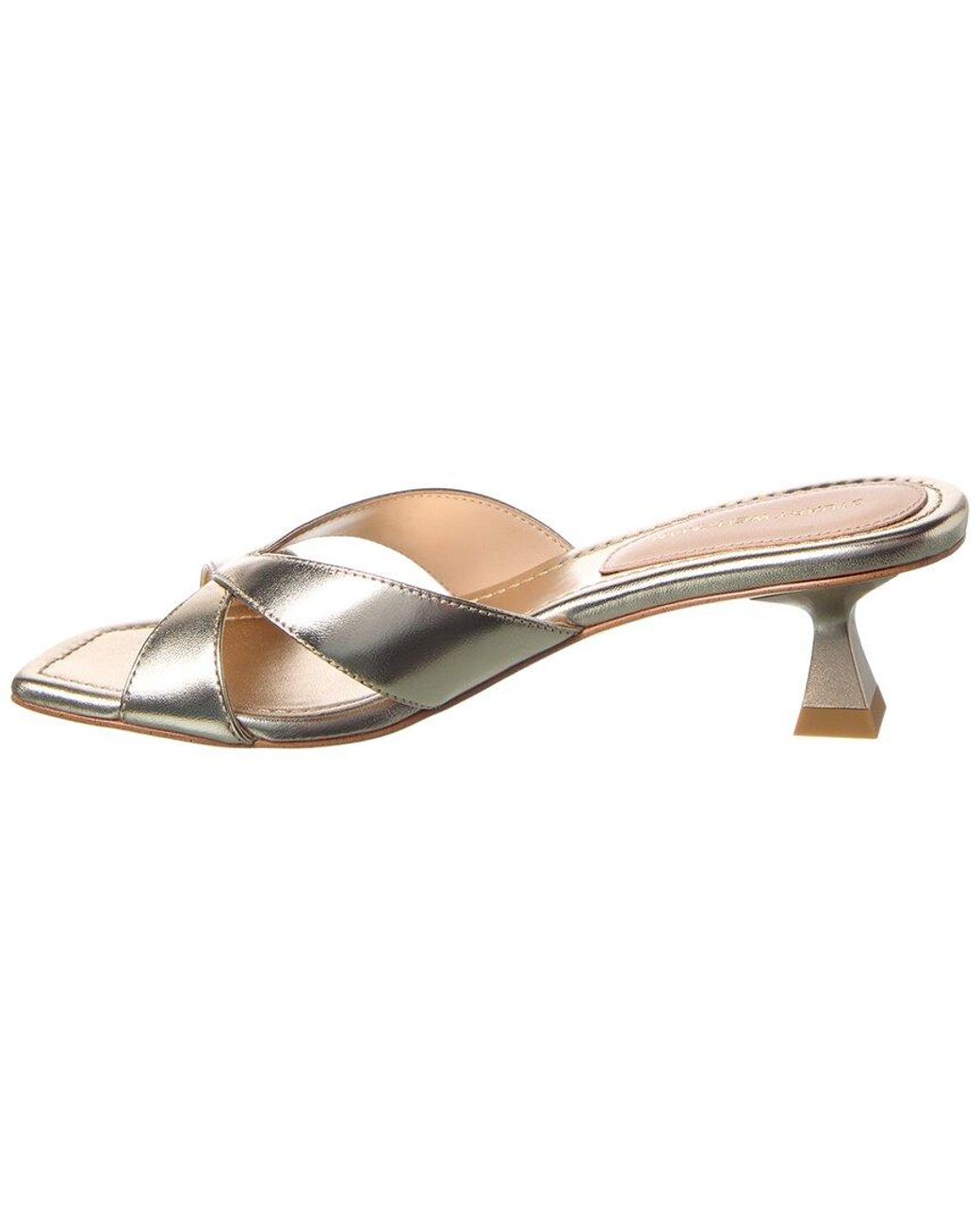 Stuart Weitzman Natural Miami 50 Leather Sandal