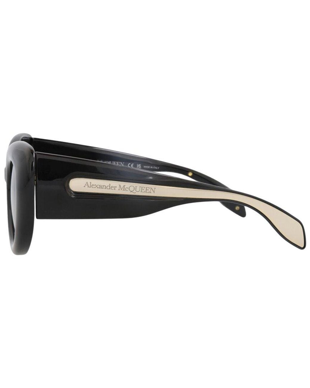 McQueen Black Am0403S 52Mm Sunglasses