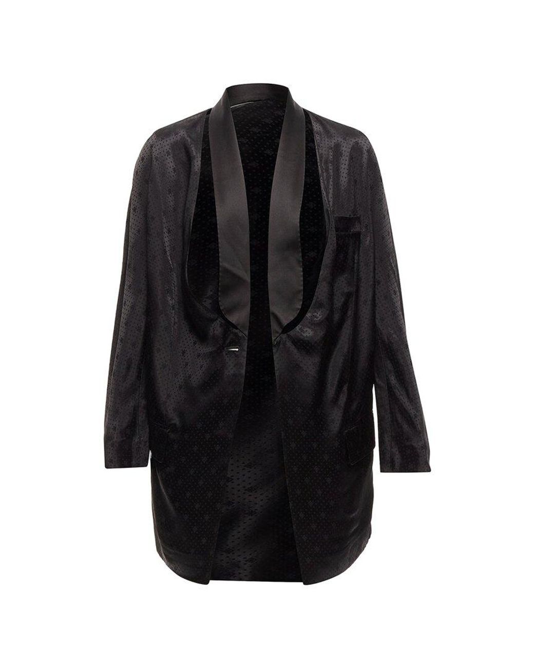 Givenchy Black Cutout Collar Robe Blazer, Size Fr (Authentic Pre-Loved)