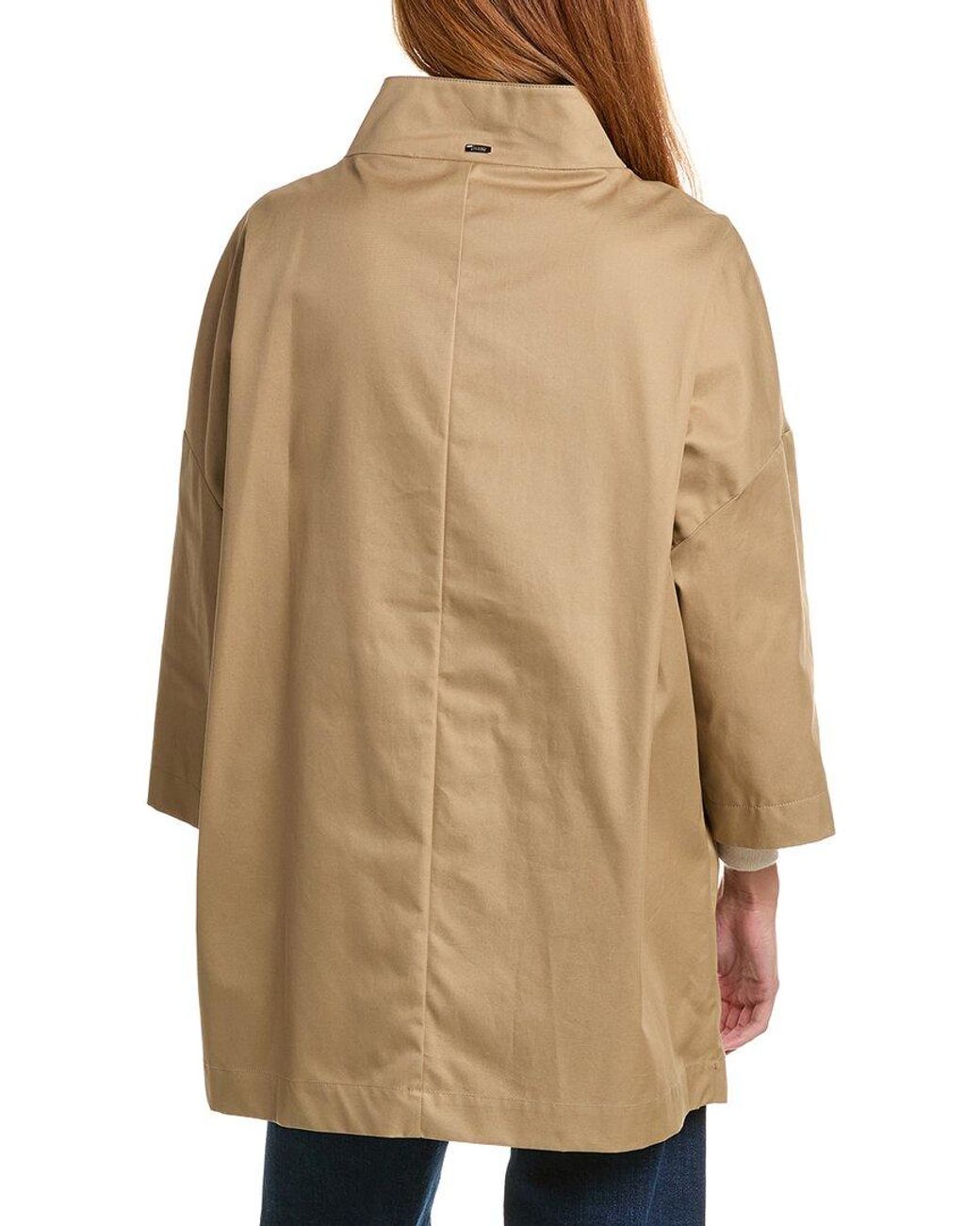 Herno Natural Gabardine Silk-Trim Jacket