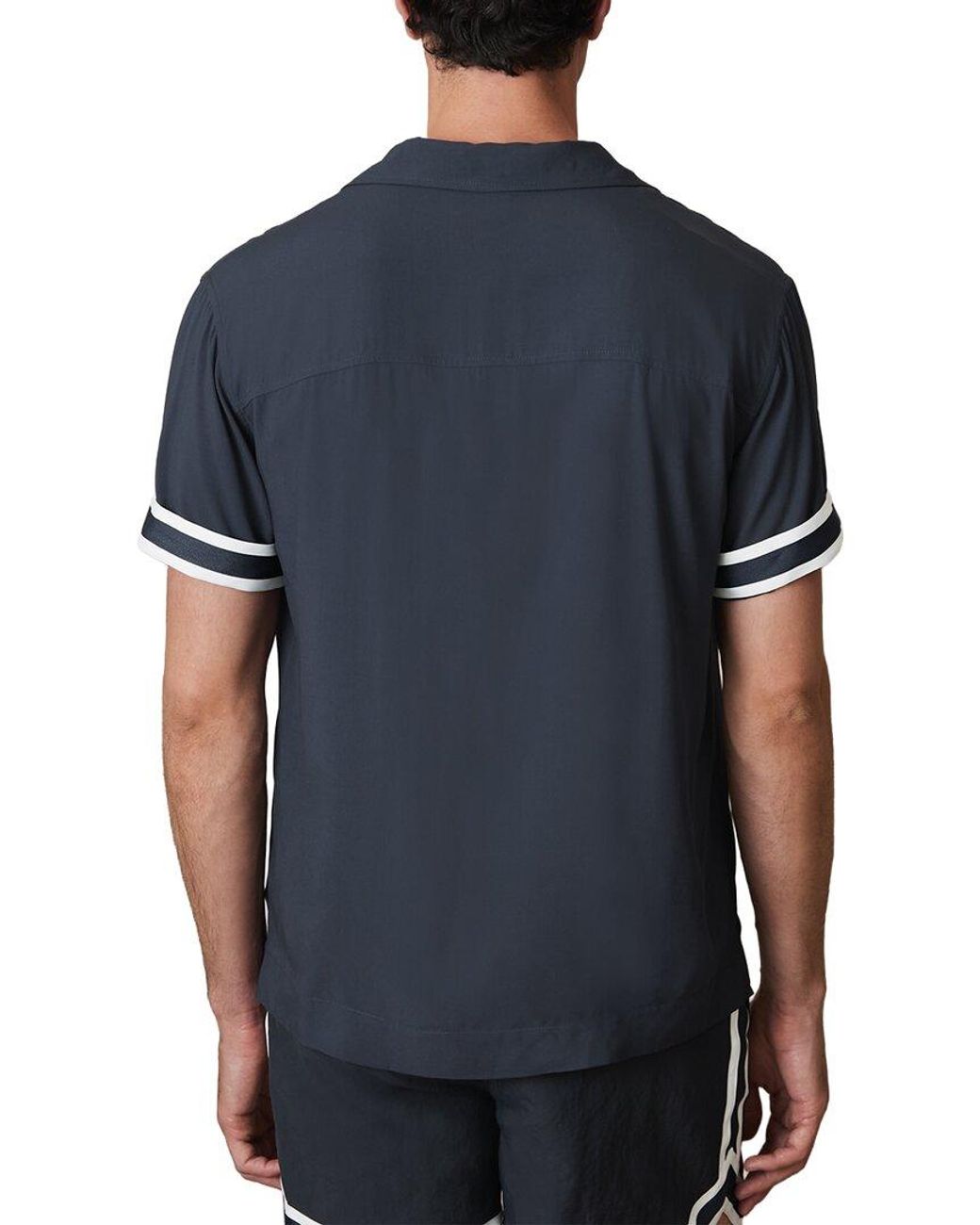 Reiss Black Valbonne Stripe Tape C Casual Shirt for men