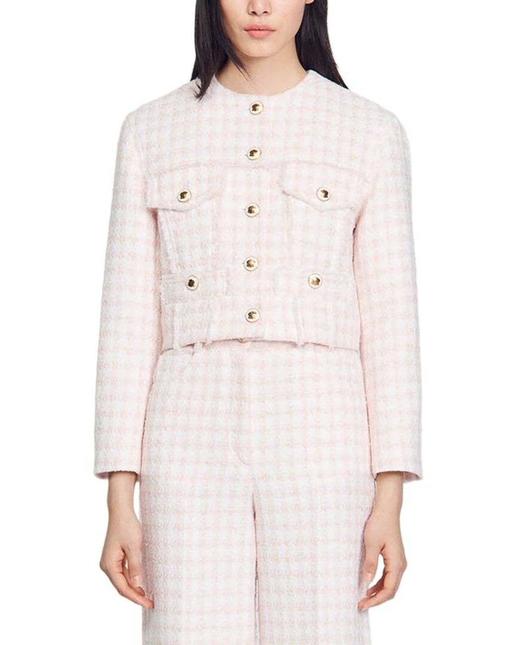Sandro White Liano Blazer