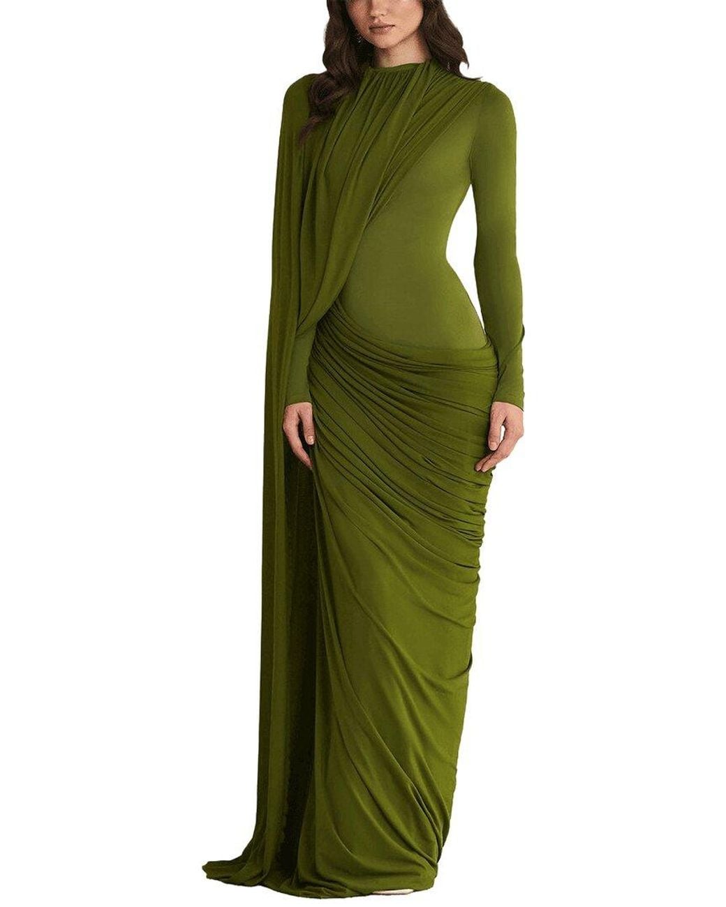 Dilireba Green Maxi Dress