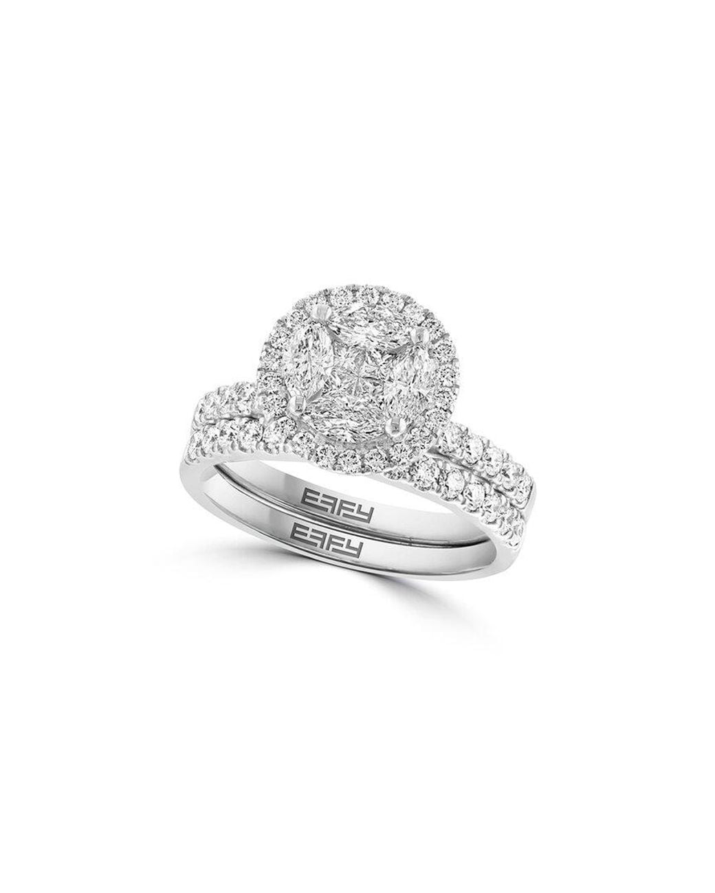 Effy Fine Jewelry White 14K 1.50 Ct. Tw. Diamond Ring