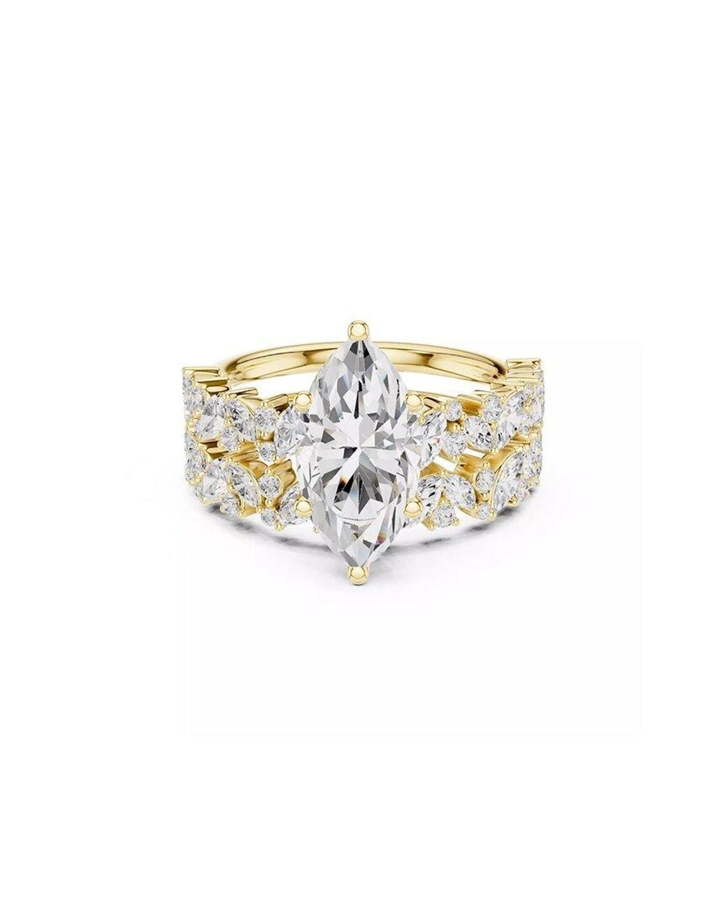 Lab Grown Diamonds White 14K 3.85 Ct. Tw. Lab-Grown Diamond Ring
