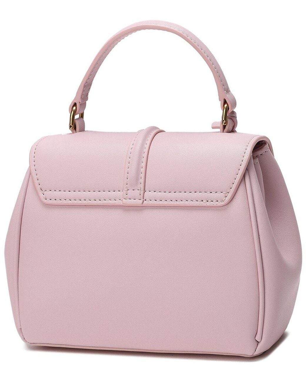 Tiffany & Fred Paris Pink Smooth Leather Top Handle Crossbody